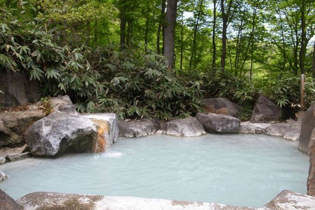 Ogon-no-yu and Kawara-no-yu at Tsubame Onsen