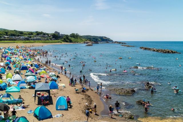 鯨波、西鯨波海水浴場