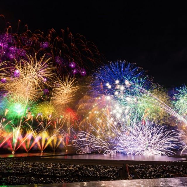 Gion Kashiwazaki Festival Sea Fireworks