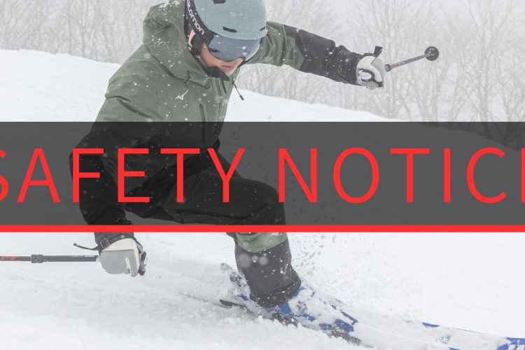 CAUTION: SKI AREA SAFETY NOTICE